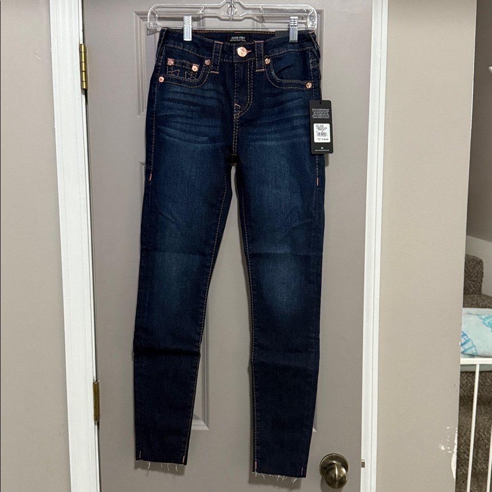 True Religion Women's Dark Blue Skinny Jeans